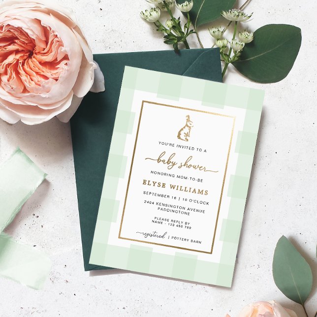 Invitación al Relieve metalizado Baby Shower de Bu (Subido por el creador)