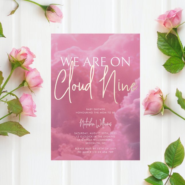 Invitación al Relieve metalizado Baby Shower de Nu (Subido por el creador)