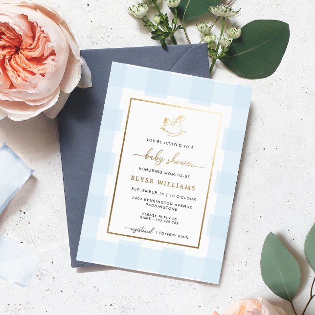 Invitación al Relieve metalizado Baby Shower de Ro (Subido por el creador)