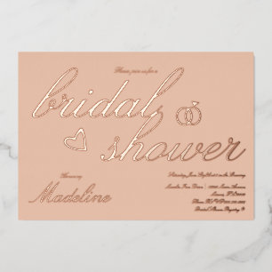 Invitación al Relieve metalizado con presión cardi