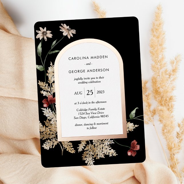 Invitación al Relieve metalizado de bodas en el ja (Subido por el creador)