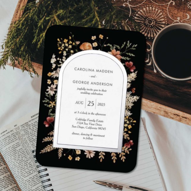 Invitación al Relieve metalizado de bodas en el ja (Subido por el creador)
