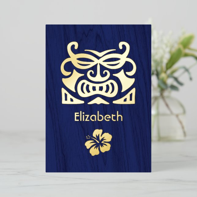 Invitación al Relieve metalizado de ducha de novia (Anverso de pie)