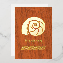 Invitación al Relieve metalizado de ducha de novia