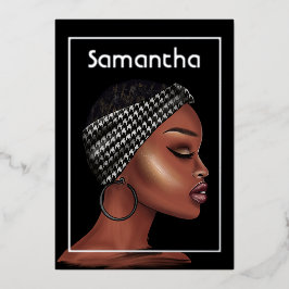 Invitación al Relieve metalizado de fiesta de cump