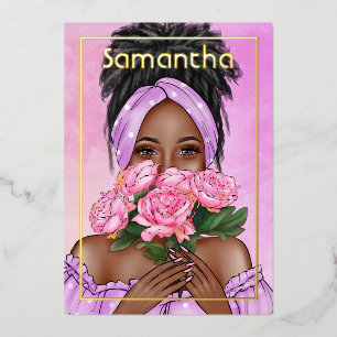 Invitación al Relieve metalizado de fiesta de cump