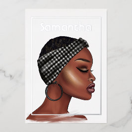 Invitación al Relieve metalizado de fiesta de cump