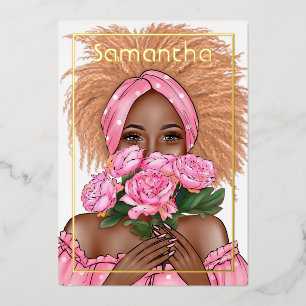 Invitación al Relieve metalizado de fiesta de cump