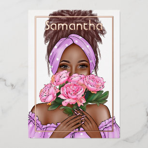 Invitación al Relieve metalizado de fiesta de cump