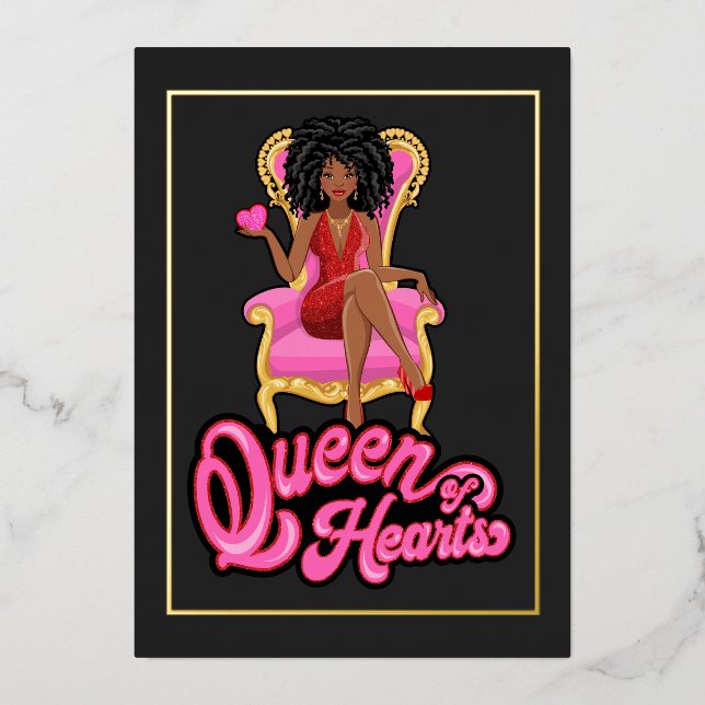 Invitación al Relieve metalizado de fiesta de cump (Anverso)