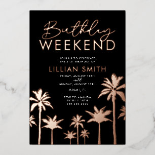 Invitación al Relieve metalizado de fin de semana 