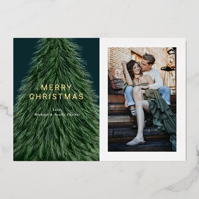 Invitación al Relieve metalizado de fotos de vacac (Anverso)