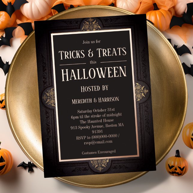 Invitación al Relieve metalizado de Halloween vict (Subido por el creador)
