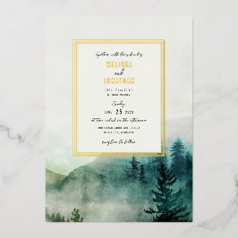 Invitación al Relieve metalizado de la Boda de Mon