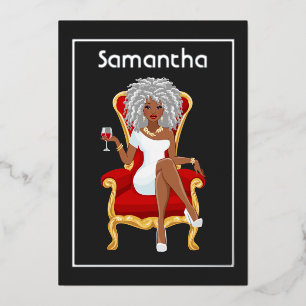 Invitación al Relieve metalizado de la fiesta de c