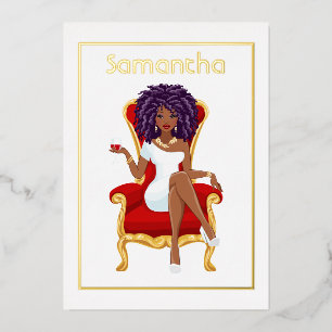 Invitación al Relieve metalizado de la fiesta de c