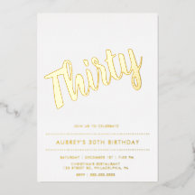 Invitación al Relieve metalizado de los 30 Años de