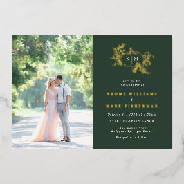 Invitación al Relieve metalizado de los Bodas de c