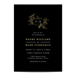 Invitación al Relieve metalizado de los Bodas de c