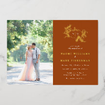 Invitación al Relieve metalizado de los Bodas de c