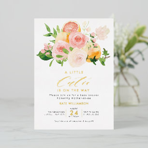 invitación al Relieve metalizado de oro de la pequ