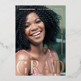 Invitación al Relieve metalizado de oro Rosa negri