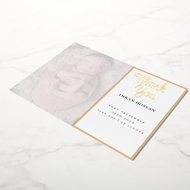 Invitación al Relieve metalizado de Thanku (girado)