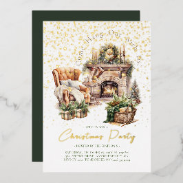 Invitación al Relieve metalizado de vacaciones de 