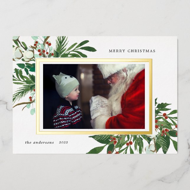 invitación al Relieve metalizado de vacaciones flo (Anverso)