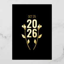 Invitación al Relieve metalizado del aniversario d