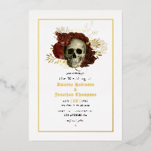Invitación al Relieve metalizado del Boda del crán