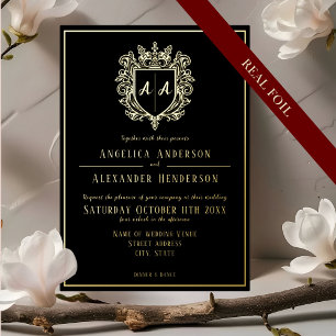 Invitación al Relieve metalizado del Boda del Mono