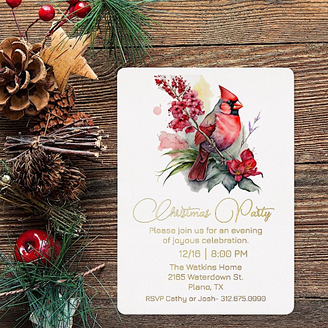 Invitación al Relieve metalizado del Fiesta Navida (Subido por el creador)