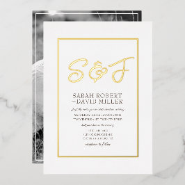 Invitación al Relieve metalizado fotográfico con m