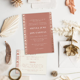 Invitación al Relieve metalizado fronterizo de Ter