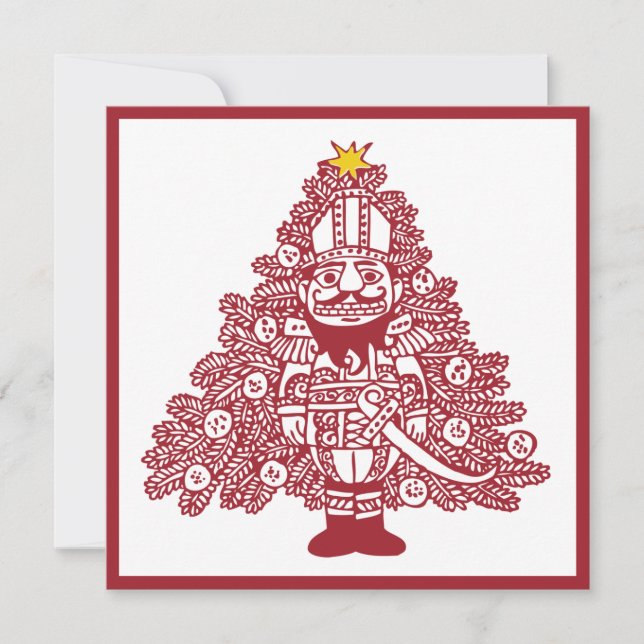 Invitación al rendimiento de Ballet Nutcracker (Anverso)