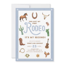 Invitación al Rodeo del Segundo Cumpleaños del Oes
