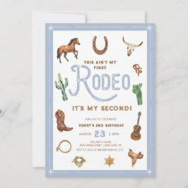 Invitación al Rodeo del Segundo Cumpleaños del Oes