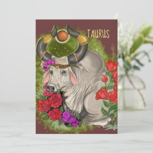 Invitación al Rótulo Taurus Zodiac