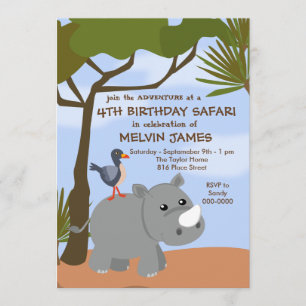 Invitación al Safari Rino
