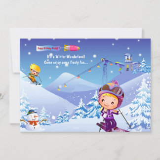 Invitación al salto de nieve