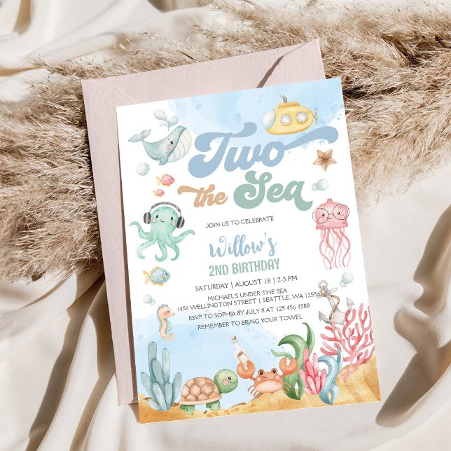 Invitación al segundo cumpleaños bajo el mar (Subido por el creador)