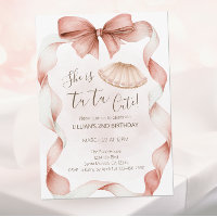 Invitación al segundo cumpleaños de ballet Tutu Cu