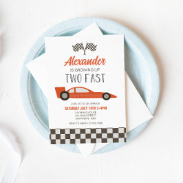 Invitación al segundo cumpleaños de Coche de Carre