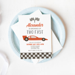 Invitación al segundo cumpleaños de Coche de Carre