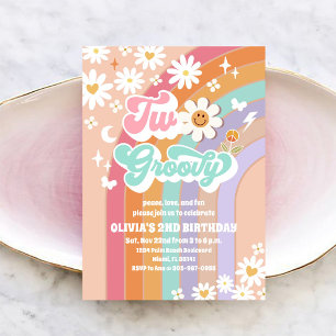 Invitación al segundo cumpleaños de Dos Alegres Ma