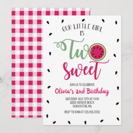 Invitación al Segundo Cumpleaños de Dos Dulces San