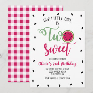 Invitación al Segundo Cumpleaños de Dos Dulces San