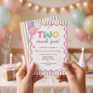 Invitación al segundo cumpleaños de la niña demasi