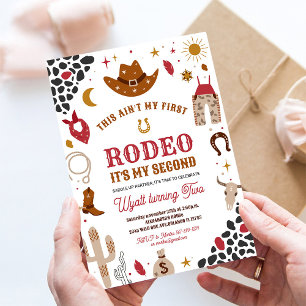 Invitación al Segundo Cumpleaños de Mis Vaqueros d